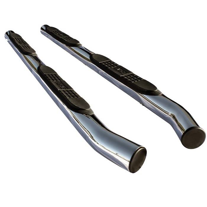 Spyder - Nissan Xterra Spyder 3 Inch Round Side Step Bar T-304 Stainless SteelPolished - SSB-NX-A07S1218H