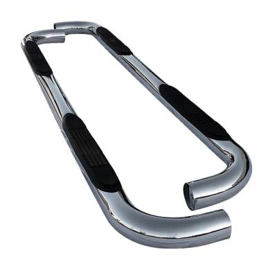 Spyder - Toyota 4Runner Spyder 3 Inch Round Side Step Bar T-304 Stainless SteelPolished - SSB-T4-A07S1009