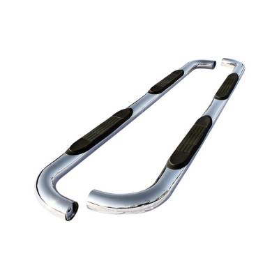 Spyder - Toyota 4Runner Spyder 3 Inch Round Side Step Bar T-304 Stainless SteelPolished - SSB-T4-A07S1013