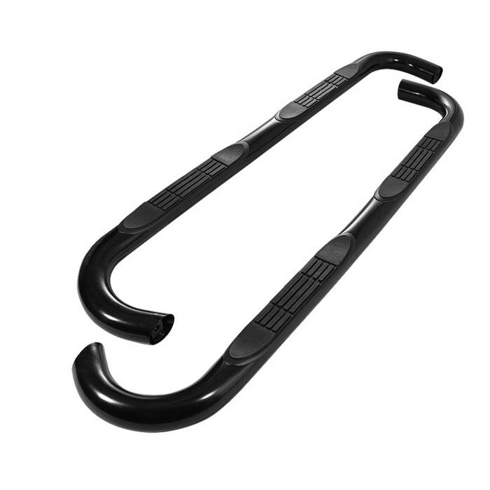 Spyder - Toyota Tundra Spyder 3 Inch Round Side Step Bar- Powder Coated Black - SSB-TT-A07S1040T-BK