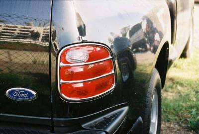 TFP - TFP Chrome ABS Taillight Insert Accent - D Style - 322D