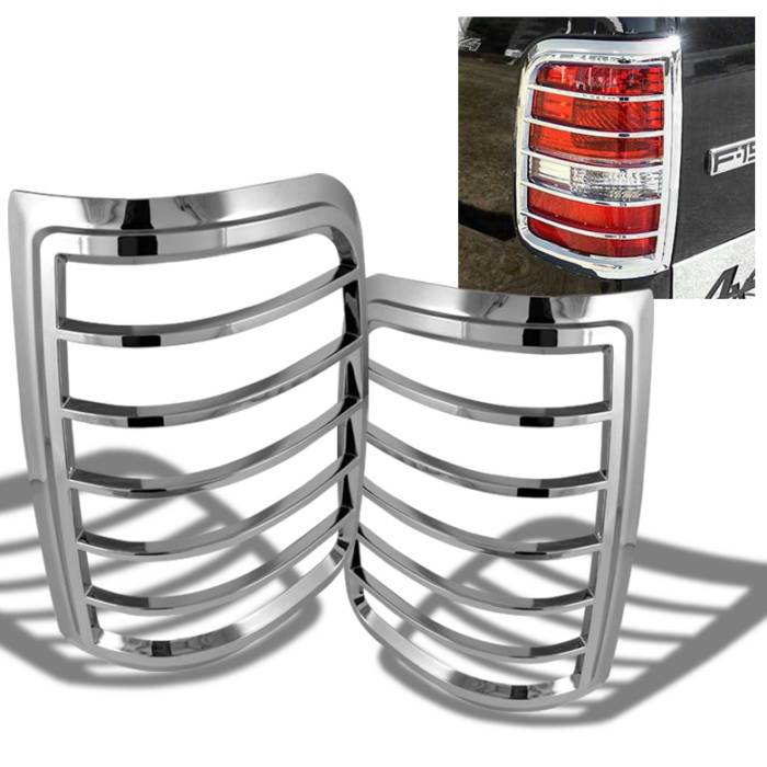 Spyder Auto - Ford F150 Spyder ABS Taillight Bezel - Chrome - CA-TB-FF15004