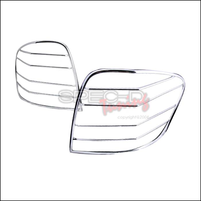 Spec-D - Mercedes-Benz ML Spec-D Taillight Trim - Chrome - TLT-BW16406C
