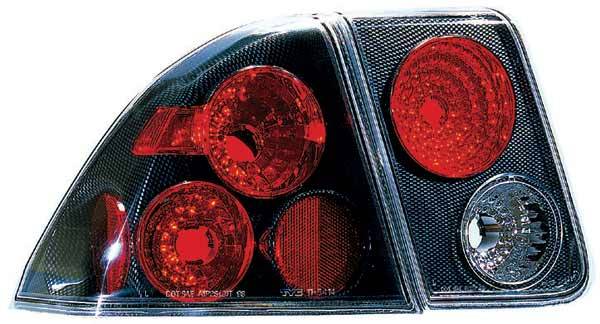 TYC - TYC Euro Taillights with Carbon Fiber Housing - 81541331