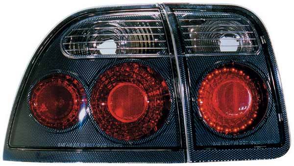 TYC - TYC Euro Taillights with Carbon Fiber Housing - 81547131