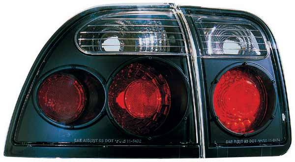 TYC - TYC Euro Taillights with Black Housing - 81547141