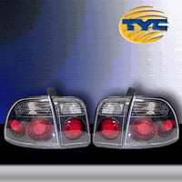 TYC - TYC Euro Taillights with Gun Metal Housing - 81547181