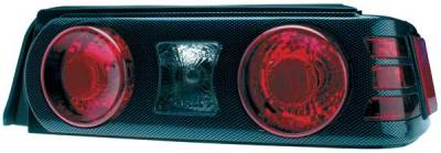 TYC - TYC Euro Taillights with Carbon Fiber Housing and Paintable Bezel - 81559500