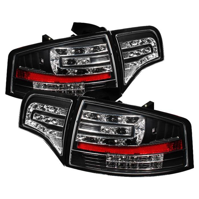 Spyder - Audi A4 Spyder LED Taillights - Black - 111-AA406-G2-LED-BK
