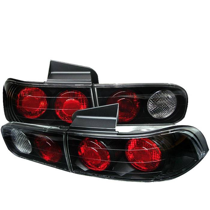 Spyder - Acura Integra 4DR Spyder Euro Style Taillights - Black - 111-AI94-4D-BK