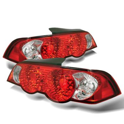 Spyder - Acura RSX Spyder LED Taillights - Red Clear - 111-ARSX02-LED-RC
