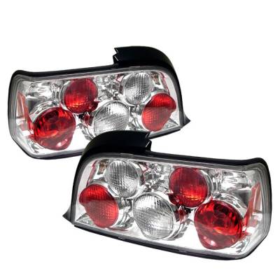 Spyder - BMW 3 Series 2DR Spyder Euro Style Taillights - Chrome - 111-BE3692-2D-C