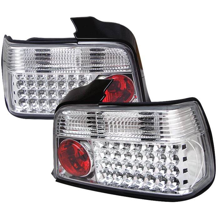 Spyder - BMW 3 Series 4DR Spyder LED Taillights - Chrome - 111-BE3692-4D-LED-C