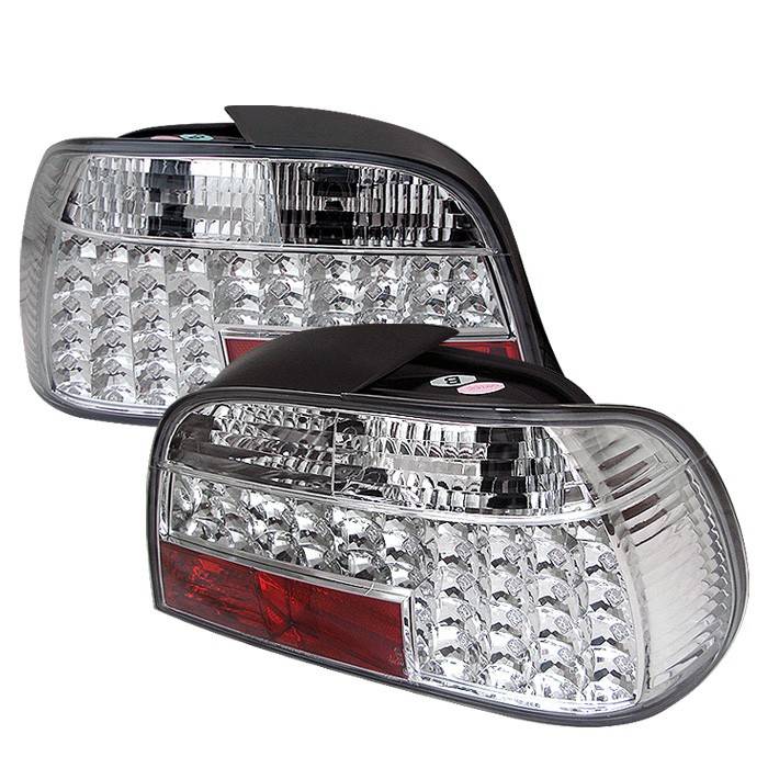 Spyder - BMW 7 Series Spyder LED Taillights - Chrome - 111-BE3895-LED-C