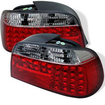 Spyder Auto - BMW 7 Series Spyder LED Taillights - Red Clear - 111-BE3895-LED-C