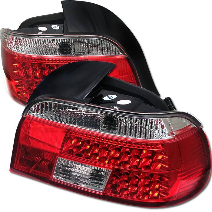 Spyder - BMW 5 Series Spyder LED Taillights - Red Clear - 111-BE3997-LED-RC