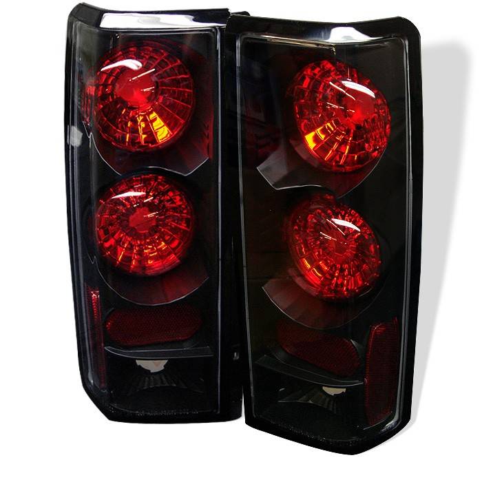 Spyder - Chevrolet Astro Spyder Euro Style Taillights - Black - 111-CAS85-BK