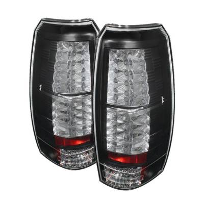 Spyder - Chevrolet Avalanche Spyder LED Taillights - Black - 111-CAV07-LED-BK