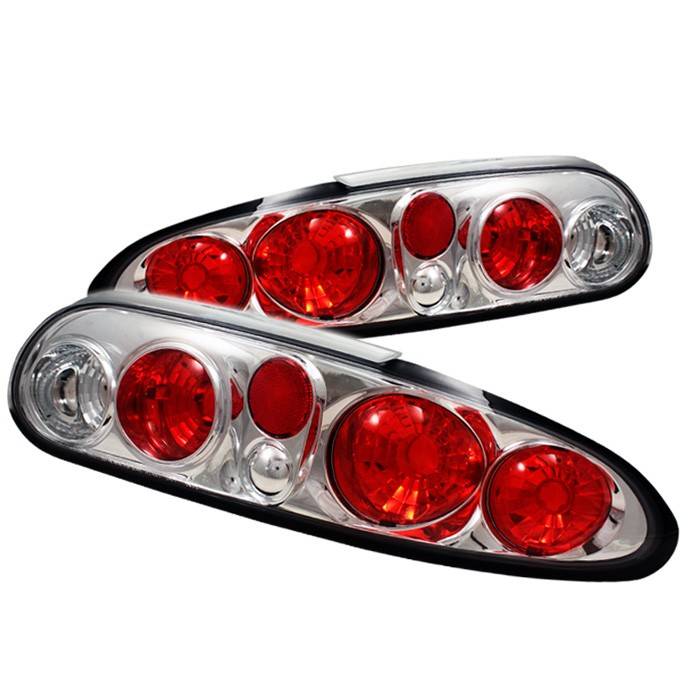 Spyder - Chevrolet Camaro Spyder Euro Style Taillights - Chrome - 111-CCAM98-C