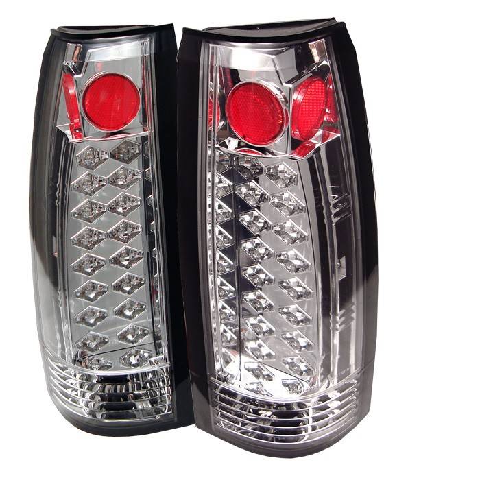 Spyder - Cadillac Escalade Spyder LED Taillights - Chrome - 111-CCK88-LED-C