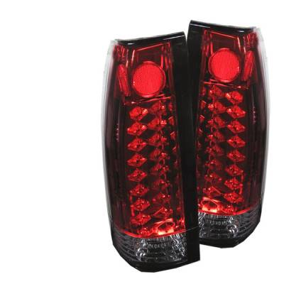 Spyder - Cadillac Escalade Spyder LED Taillights - Red Clear - 111-CCK88-LED-RC