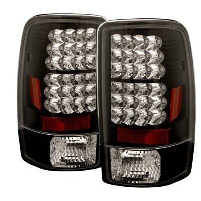 Spyder - Chevrolet Suburban Spyder LED Taillights - Black - 111-CD00-LED-BK