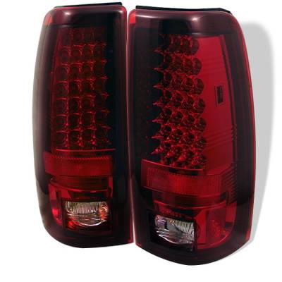 Spyder - GMC Sierra Spyder LED Taillights - Red Clear - 111-CS03-LED-RC