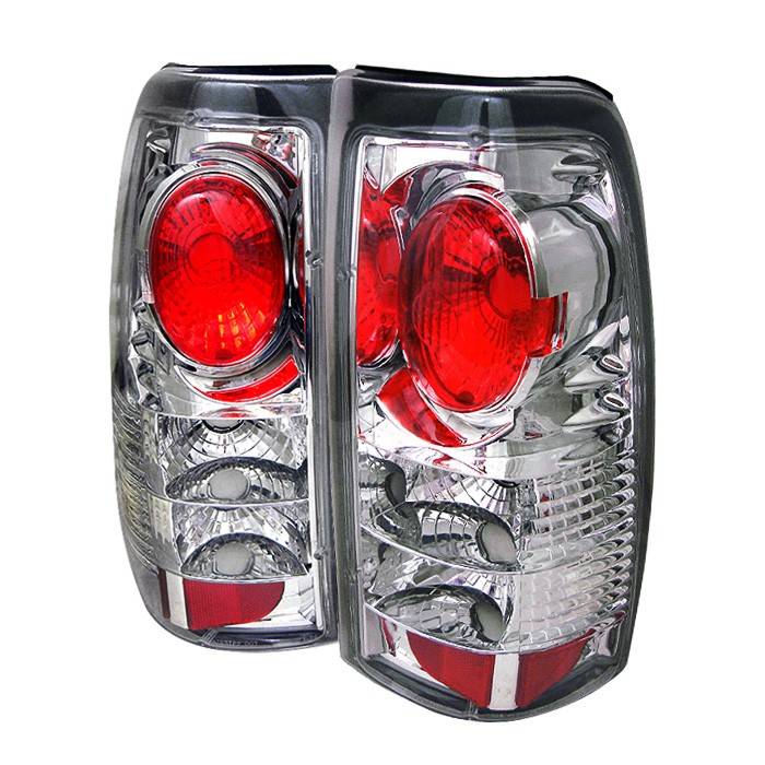 Spyder - Chevrolet Silverado Spyder Euro Style Taillights - Chrome - 111-CS99-C