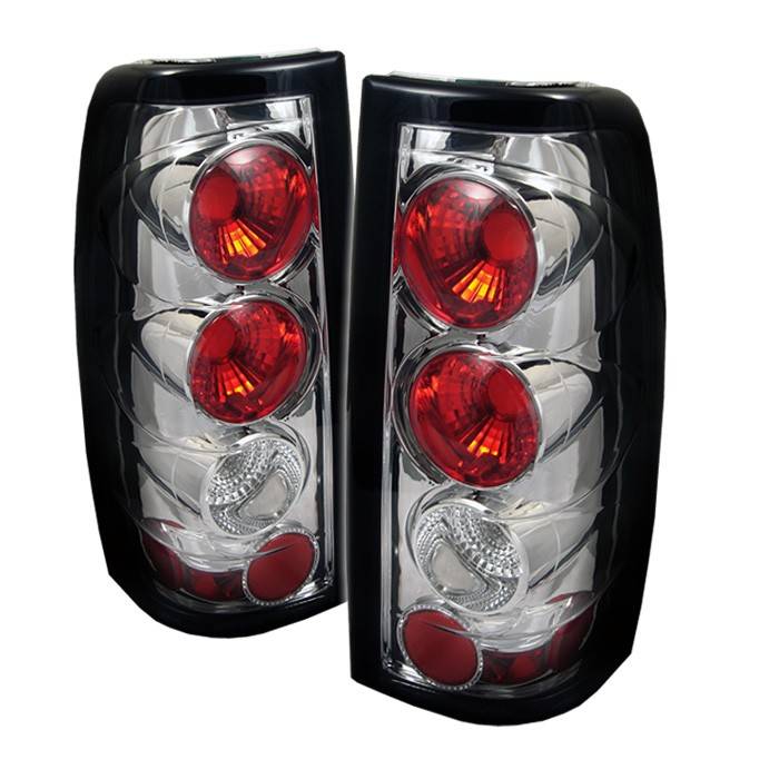 Spyder - Chevrolet Silverado Spyder Euro Style Taillights G2 Version - Chrome - 111-CS99-G2-C
