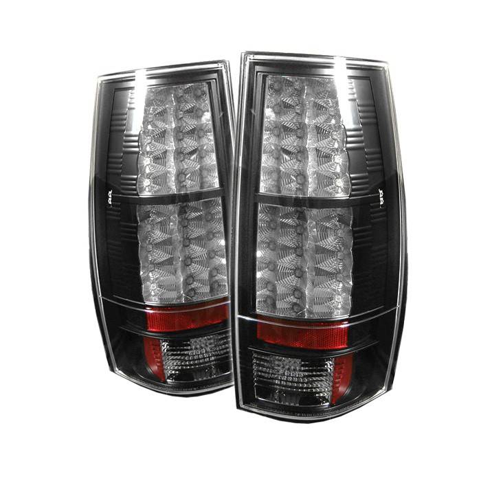 Spyder - GMC Yukon Spyder LED Taillights - Black - 111-CSUB07-LED-BK