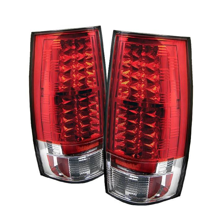 Spyder - GMC Yukon Spyder LED Taillights - Red Clear - 111-CSUB07-LED-RC