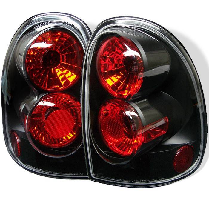 Spyder - Dodge Grand Caravan Spyder Euro Style Taillights - Black - 111-DC96-BK