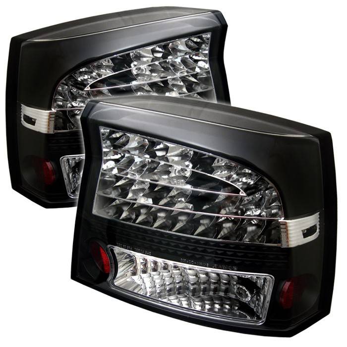 Spyder - Dodge Charger Spyder LED Taillights - Black - 111-DCH05-LED-BK