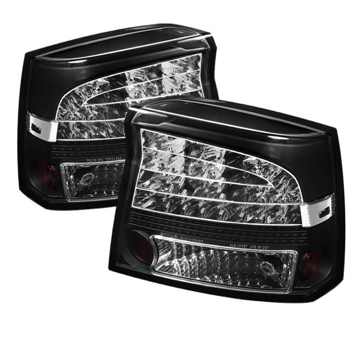 Spyder Auto - Dodge Charger Spyder LED Taillights - Black - 111-DCH05-LED-RC