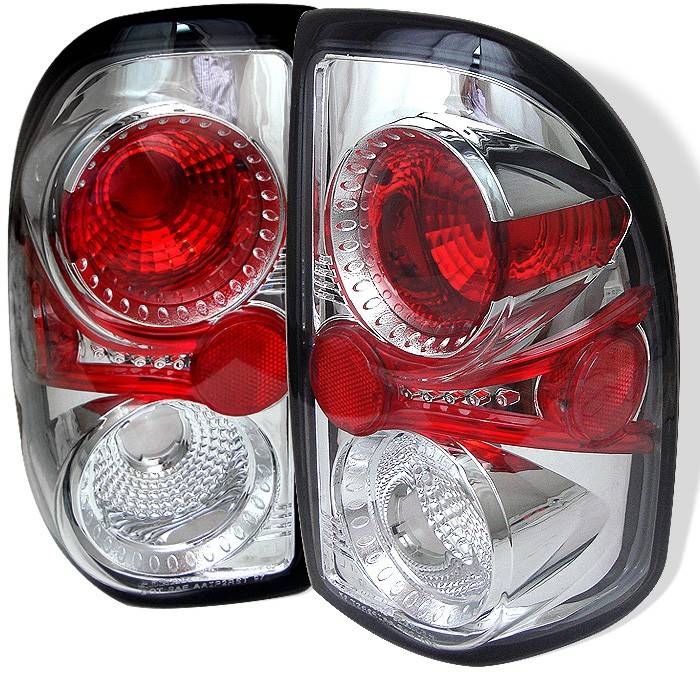 Spyder - Dodge Dakota Spyder Euro Style Taillights - Chrome - 111-DDAK97-C