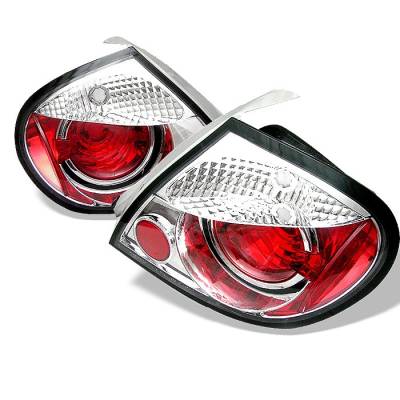 Spyder - Dodge Neon Spyder Euro Style Taillights - Chrome - 111-DN03-C
