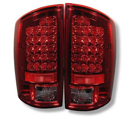 Spyder - Dodge Ram Spyder LED Taillights - Red Clear - 111-DRAM02-LED-RC