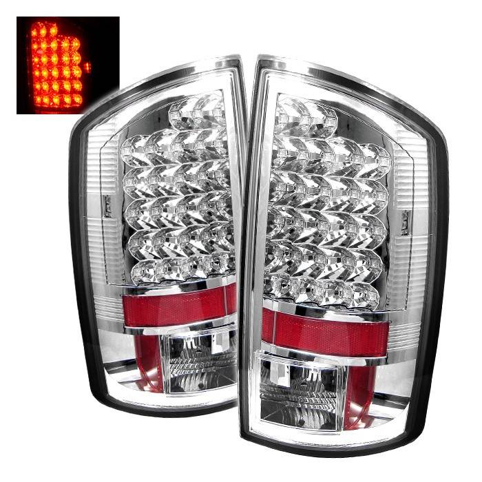 Spyder - Dodge Ram Spyder LED Taillights - Chrome - 111-DRAM06-LED-C