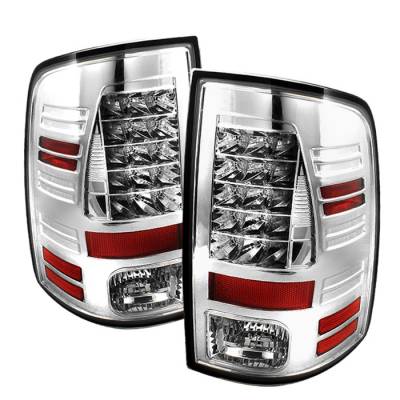 Spyder - Dodge Ram Spyder LED Taillights - Chrome - 111-DRAM09-LED-C