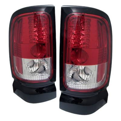Spyder - Dodge Ram Spyder LED Taillights - Red Clear - 111-DRAM94-LED-RC