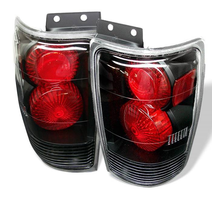 Spyder - Ford Expedition Spyder Euro Style Taillights - Black - 111-FE97-BK