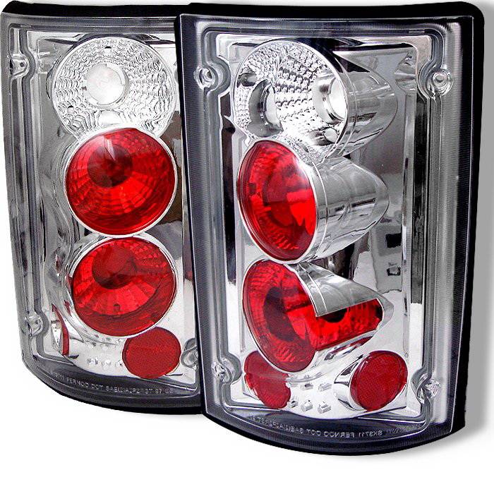 Spyder Auto - Ford E-Series Spyder Altezza Taillights - Chrome - 111-FEC00-BK