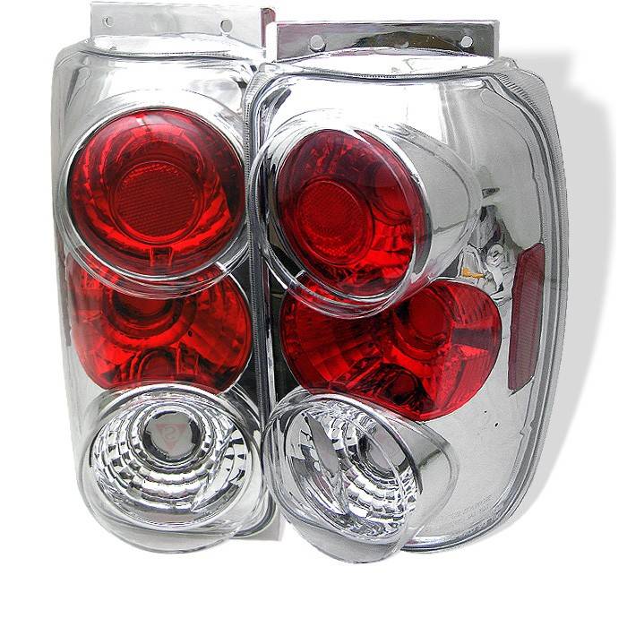 Spyder - Ford Explorer Spyder Euro Style Taillights - Chrome - 111-FEXP95-C