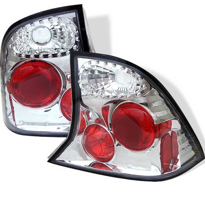 Spyder Auto - Ford Focus Spyder Altezza Taillights - Chrome - 111-FF00-4D-BK