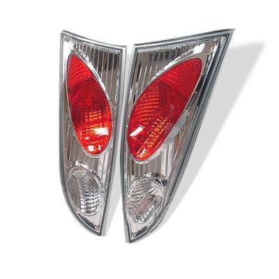 Spyder - Ford Focus Spyder Euro Style Taillights - Chrome - 111-FF00-5D-C