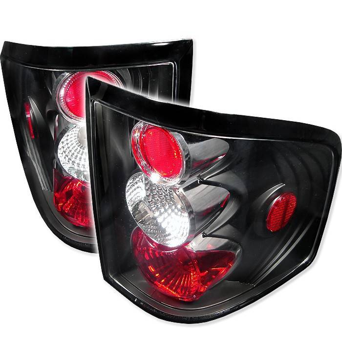 Spyder - Ford F150 Spyder Euro Style Taillights - Black - 111-FF15004FS-BK