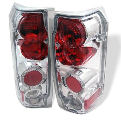 Spyder - Ford Bronco Spyder Euro Style Taillights - Chrome - 111-FF15089-C