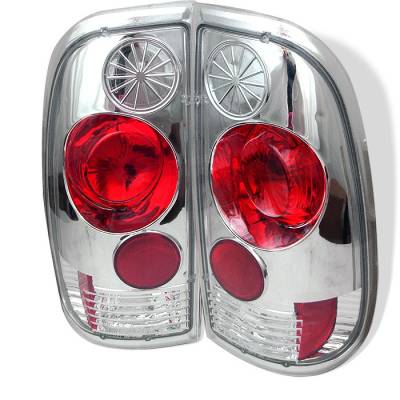 Spyder - Ford F150 Spyder Euro Style Taillights - Chrome - 111-FF15097-C