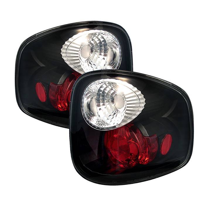 Spyder - Ford F150 Spyder Euro Style Taillights - Black - 111-FF15097FS-BK