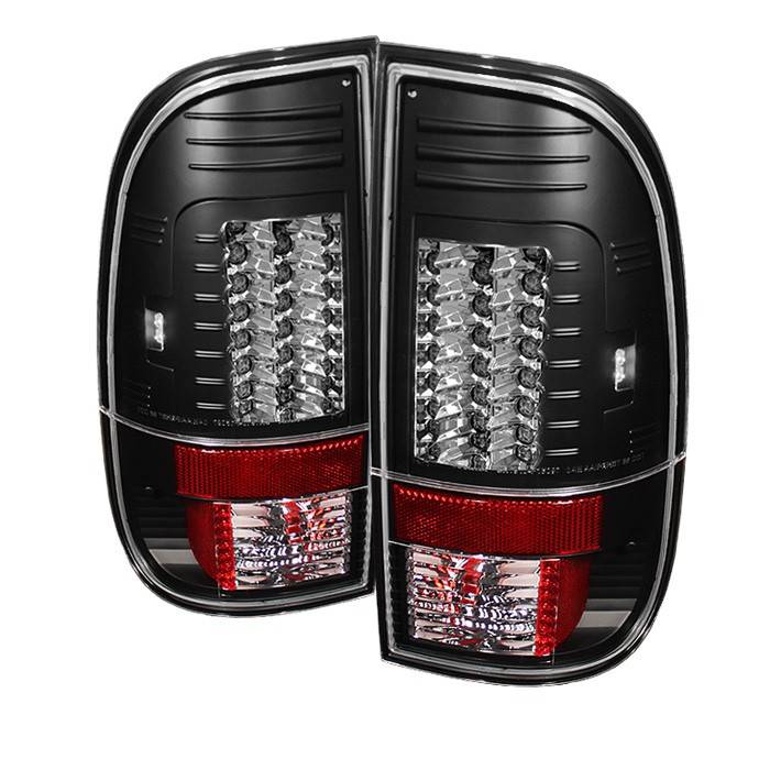 Spyder - Ford F250 Superduty Spyder Version 2 LED Taillights - Black - 111-FF15097-LED-G2-BK